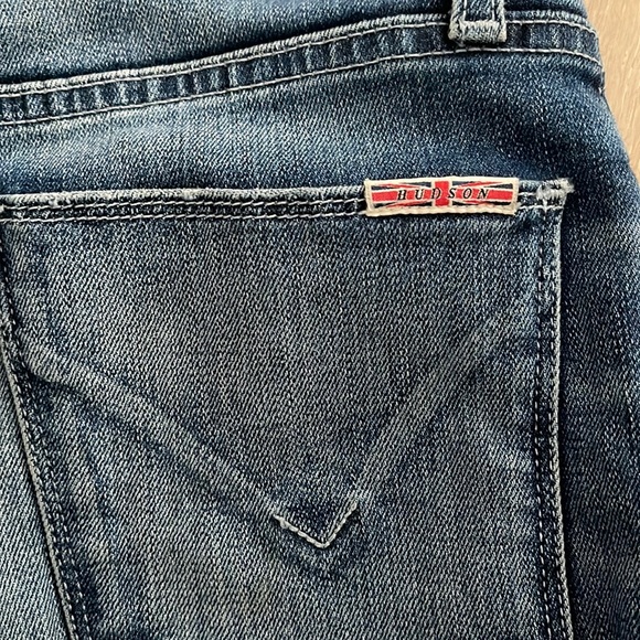 Hudson Barbara High Rise Skinny Ankle Jeans Raw Hem 25 - Picture 9 of 13